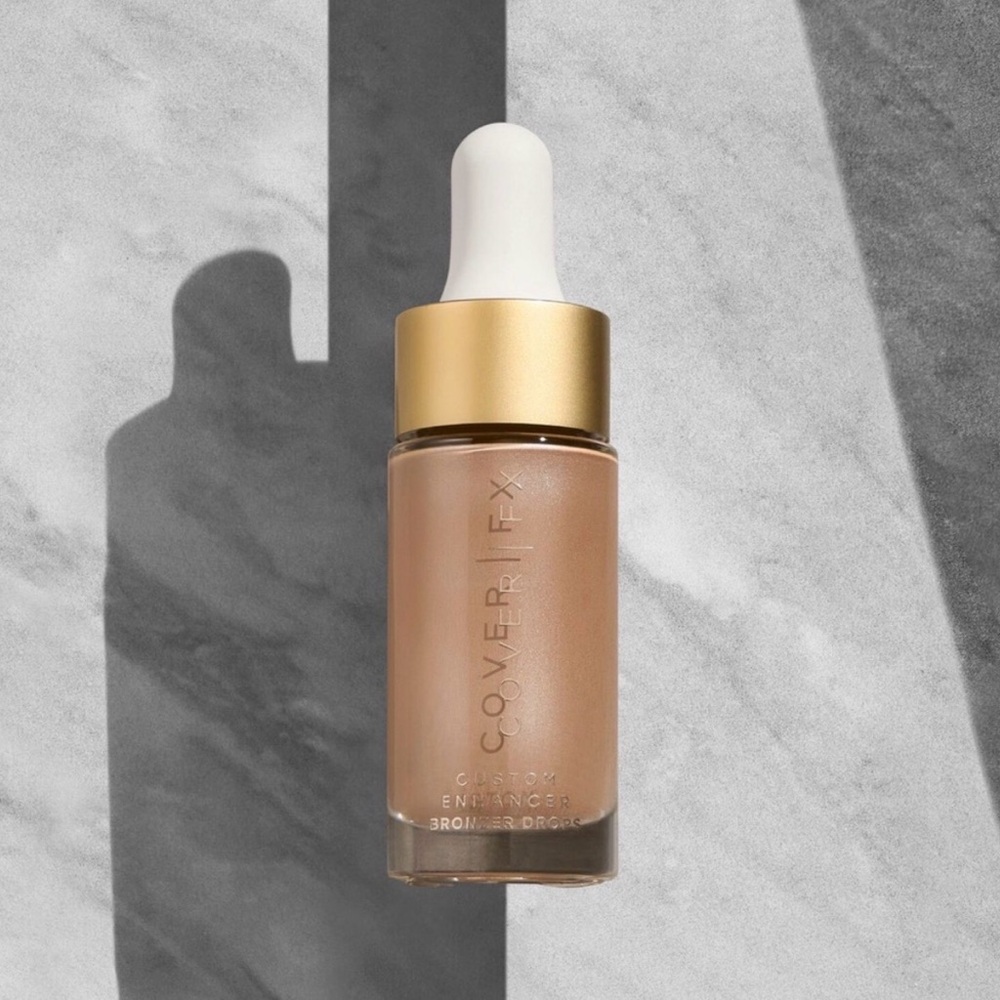 Cover FX Custom Enhancer Bronzer Drops Sunkissed ~ Vegan ~NIB